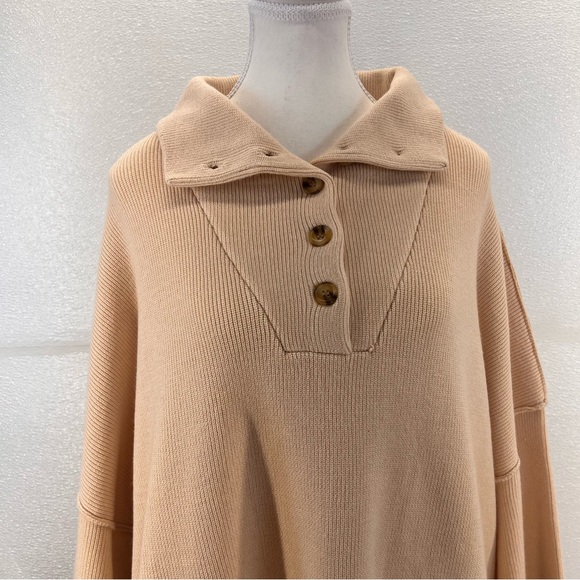 NWT Womens Long Sleeve Button Up Drop Shoulder Sweaters Fall Oversized - Picture 6 of 17